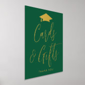 Elegant Green en Gold Afstuderen Kaarten en cadeau Folie Afdrukken (Laagn)