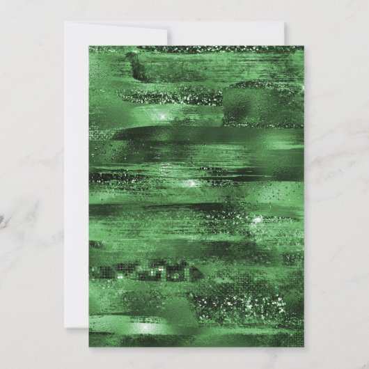 Elegant Green en Gold Balloons St Patrick's Day Kaart (Achterkant)