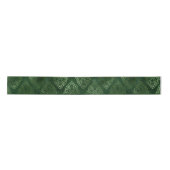 Elegant Green en Gold Celtic Pattern Satijnen Lint (Voorkant)