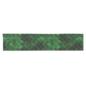 Elegant Green en Gold Diamonds St Patrick's Day Korte Tafelloper (Horizontaal)