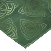 Elegant Green en Gold Irish Celtic Pattern Tafelkleed (Gekanteld)