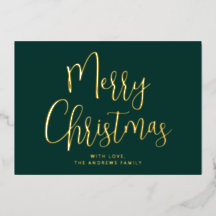 Elegant Green en Gold Merry-kerstgoud