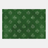 Elegant Green en Gold Shamrock St Patrick's Day Inpakpapier Vel (Voorkant 3)