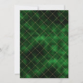 Elegant Green en Gold Shamrock St Patrick's Day Kaart (Achterkant)