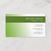 Elegant Green Environment Natuur Protect Modern Visitekaartje (Achterkant)