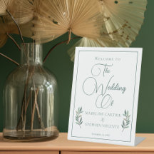 Elegant Green Eucalyptus Leaf Fall Weddenschap Wel