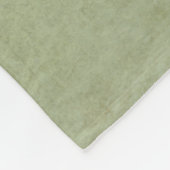 Elegant Green Family Name Monogram Fleece Deken (Hoek)