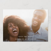 Elegant Green Ferns Waterverf Wedding Foto Save The Date (Voorkant)