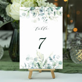 Elegant Green Foliage Wedding Kaart