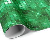 Elegant Green Folie Cadeaupapier (Rol Hoek)