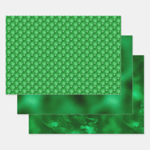 Elegant Green Folie Inpakpapier Vel