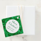 Elegant Green Folie Personalized Bedankjes Labels (In situ)