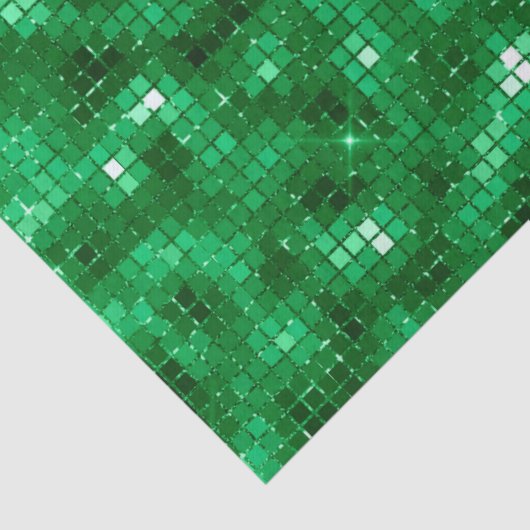 Elegant Green Folie Tissuepapier (Detail)