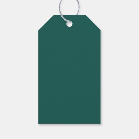 Elegant Green Forest Custom Company Holiday Party Cadeaulabel (Achterkant)
