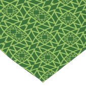  Elegant Green Geometric Patterns Korte Tafelloper (Hoek)