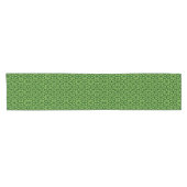  Elegant Green Geometric Patterns Korte Tafelloper (Horizontaal)