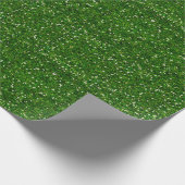 Elegant Green Glamor Glitter Cadeaupapier (Hoek)