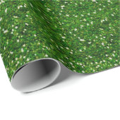 Elegant Green Glamor Glitter Cadeaupapier (Rol Hoek)