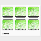 Elegant Green Glitter Product Labels Diamonds Logo (Vel)