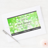 Elegant Green Glitter Product Labels Diamonds Logo (Envelop)