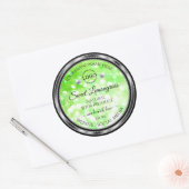 Elegant Green Glitter Product Labels Diamonds Logo (Envelop)