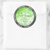 Elegant Green Glitter Product Labels Rhinestones (Tas)