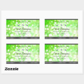 Elegant Green Glitter Product Labels Rhinestones (Vel)