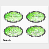 Elegant Green Glitter Product Labels Rhinestones (Vel)