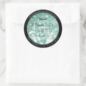 Elegant Green Glitter Sparkle Stars Product Labels (Tas)