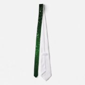 Elegant Green Glitter Stropdas (Achterkant)