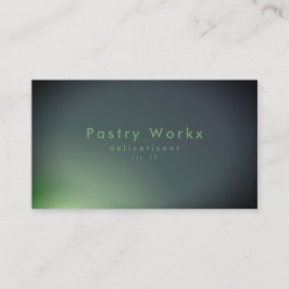 Elegant Green Glow Gradient Ombre Visitekaartje