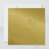 Elegant Green & Gold 50e Jubileum Uitnodiging (Achterkant)