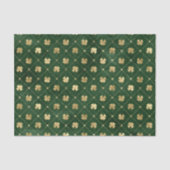 Elegant Green Gold Clover Tissuepapier (Voorkant)
