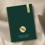 Elegant Green & Gold Corporate Business Logo 2025 Planner<br><div class="desc">Blijf georganiseerd en op merk met een aangepaste branded planner met dit Elegant Emerald Green & Gold Business Logo 2025 Planner-ontwerp. Met een modern donkergroen en faux gold design met ruimte voor uw bedrijf logo, naam en aangepaste tekst. Eenvoudig, maar elegant, planner dagboek om u te helpen georganiseerd te blijven....</div>