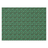 Elegant Green Gold Geometric Pattern Kerstmis Tafelkleed (Voorkant (Horizontaal))