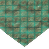 Elegant Green Gold Geometric Pattern Kerstmis Tafelkleed (Gekanteld)