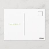 Elegant Green Gold Glitter St Patricks Day Script Briefkaart (Achterkant)