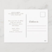 Elegant Green Gold Joy Kerstfeestdag Foto Feestdagenkaart (Achterkant)