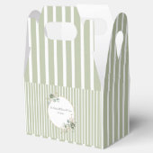  & Elegant Green Gold Micro Wedding Bedankdoosjes (Geopend)