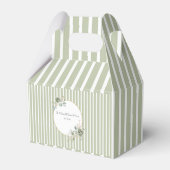  & Elegant Green Gold Micro Wedding Bedankdoosjes (Voorkant Zijde)