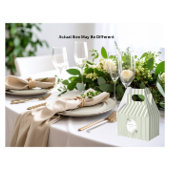  & Elegant Green Gold Micro Wedding Bedankdoosjes
