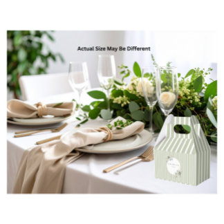  & Elegant Green Gold Micro Wedding Bedankdoosjes