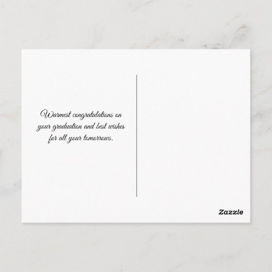 Elegant Green Gold Pet Gefeliciteerd Afstuderen Briefkaart (Achterkant)