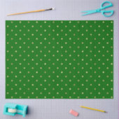 Elegant Green Gold Polka Dots Tissuepapier (Craft)