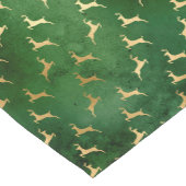 Elegant Green & Gold Reindekerst Korte Tafelloper (Hoek)