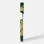 Elegant Green Gold Rozen Floral Design iPhone Hoesje (Rechterkant)