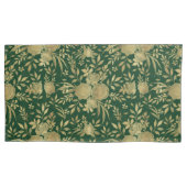 Elegant Green Gold Rozen Floral Design Kussensloop (Voorkant-Links)