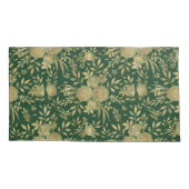 Elegant Green Gold Rozen Floral Design Kussensloop (Achterkant-Links)