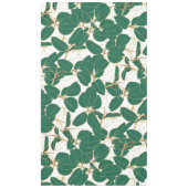 Elegant Green Gold Rubber Plant Foliage Design Tafelkleed (Voorkant)