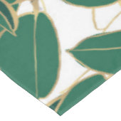 Elegant Green Gold Rubber Plant Foliage Design Tafelkleed (Gekanteld)